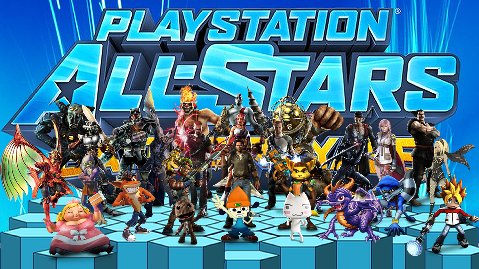 Ps battle. Игра PLAYSTATION all Stars Battle Royale. PLAYSTATION all-Stars Battle Royale ps4. PS Vita all Stars Battle Royale. Звёзды PLAYSTATION битва сильнейших ps4.