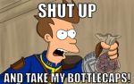 Фанат попытался предзаказать Fallout 4 за крышки от бутылок